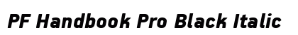 PF Handbook Pro Black Italic preview PF Handbook Pro Black Italic preview