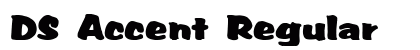 DS Accent Regular Font Preview