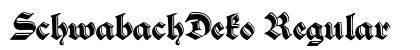 SchwabachDeko Regular Font SchwabachDeko Regular Font Preview