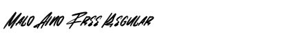 Malo Aino Free Regular Font Preview