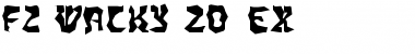 FZ WACKY 20 EX Font