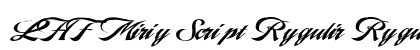 LHF Marie Script Regular Regular Font Preview