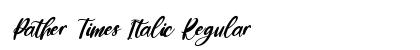 Pather Times Italic Regular Font Preview