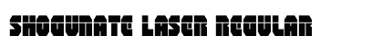 Shogunate Laser Regular Font Preview