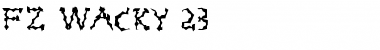 FZ WACKY 23 Font