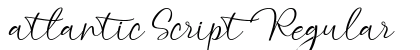 atlantic Script Regular preview