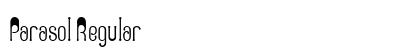 Parasol Regular Font Preview Parasol Regular Font Preview