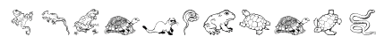 LSMiscAnimals3 Regular Font Preview