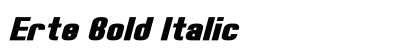 Erte Bold Italic preview Erte Bold Italic preview