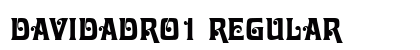 DavidaDRo1 Regular font free download