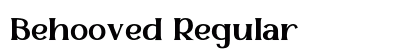 Behooved Regular preview Behooved Regular preview
