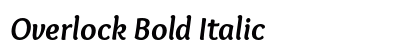 Overlock Bold Italic preview