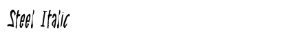 Steel Italic preview