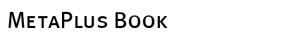 MetaPlus Book Font Preview