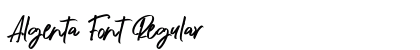 Algenta Font Regular Font Preview