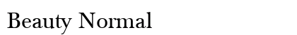 Beauty Normal Font Beauty Normal Font Preview