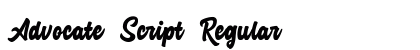 Advocate Script Regular preview