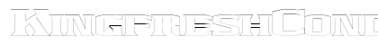 KingfreshCondensedOutline Regular Preview