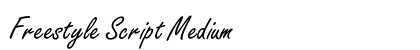 Freestyle Script Medium Font Preview