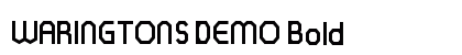 WARINGTONS DEMO Bold Font Preview