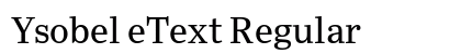 Ysobel eText Regular Preview