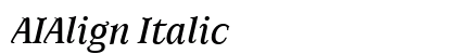AIAlign Italic preview