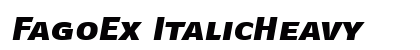 FagoEx ItalicHeavy preview