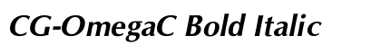 CG-OmegaC Bold Italic Font Preview