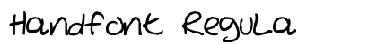 HandFont Regula preview