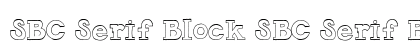 SBC Serif Block SBC Serif Block Font Preview