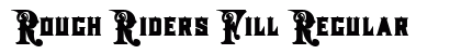 Rough Riders Fill Regular Font Preview