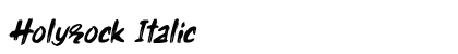 Holyrock Italic Font Preview