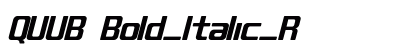 QUUB Bold_Italic_R preview