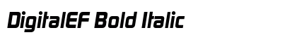DigitalEF Bold Italic preview DigitalEF Bold Italic preview