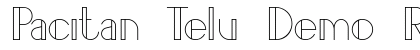 Pacitan Telu Demo Regular Font Preview Pacitan Telu Demo Regular Font Preview