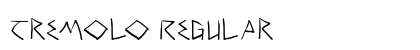 Tremolo Regular Font Preview