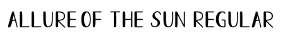 Allure Of The Sun Regular Font Preview