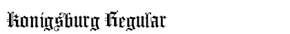 Konigsburg Regular Font Preview