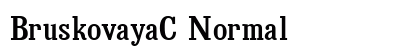 BruskovayaC Normal Font Preview