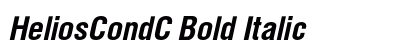 HeliosCondC Bold Italic Font Preview