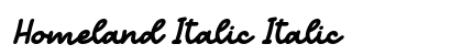 Homeland Italic preview