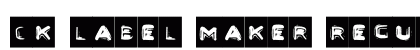 CK Label Maker Regular