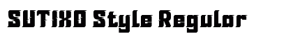 SUTIXO Style Regular preview