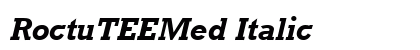RoctuTEEMed Italic Font Preview