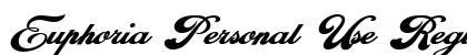 Euphoria Personal Use Regular font free download