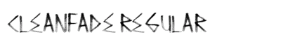 CleanFade Regular Font Preview