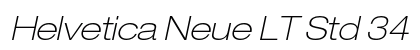 Helvetica Neue LT Std 34 Thin Extended Oblique font free download