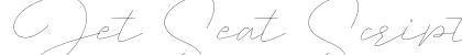 Jet Seat Script Regular Font Preview