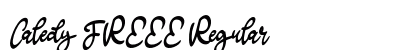 Caledy FREEE Regular Font Preview