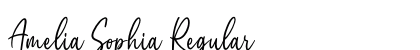 Amelia Sophia Regular Font Preview